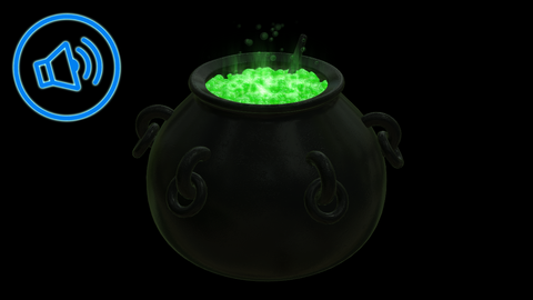 Witch Cauldron Alert / Tipping Jar Cover